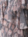 floral tiered midi skirt 