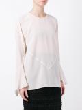 flared sleeve blouse