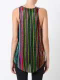 glass beaded stripe tank top
