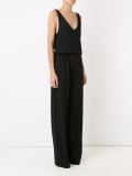 belted sleeveless jumpsuit