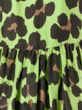 leopard print flared dress