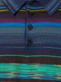 striped longsleeved polo shirt
