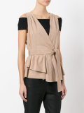 drawstring fitted jacket 
