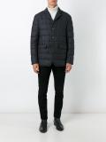 flap pockets quilted jacket