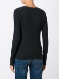 ribbed scoop neck jumper