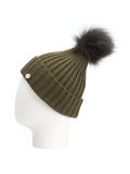 fur pom pom beanie 