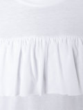 ruffle trim T-shirt