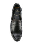 studded trim loafers