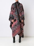 knitted boucle blanket coat