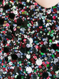 sequin embellished sleeveless top