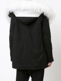 hood print parka