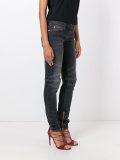 skinny stitched knee jeans
