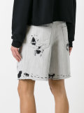 distressed denim shorts