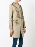 pleat detail coat