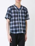 checked baseball shirt