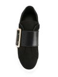 contrast buckled trainers