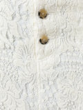 pleated-hem lace skirt