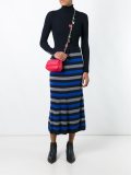 lettered chain crossbody bag