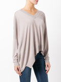asymmetric hem sweater