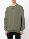 'off' print sweatshirt