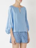 billowing sleeves loose blouse