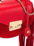 mini fringed round tote