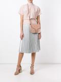 high neck shortsleeved blouse 