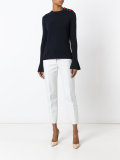 buttoned shoulder jumper