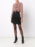 'faces' print tie shirt