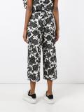 floral print cropped trousers 