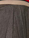 pleated front cropped trousers