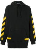 diagonal stripe hoodie