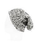 bicolour knit beanie