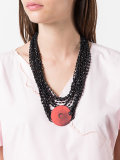 layered short necklace