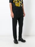 tailored drop-crotch trousers