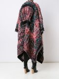 knitted boucle blanket coat