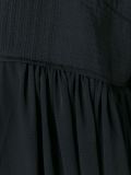 pleated panel zip up cropped jacket