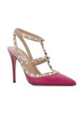 Valentino Garavani Rockstud裹踝条带高跟鞋