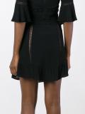 flower embellished short skirt
