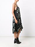 daisy print slip dress