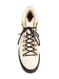 quilted lace up ankle boots