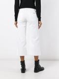 raw edge cropped jeans