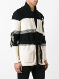 tie-front chunky cardigan