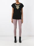 necklace print T-shirt 