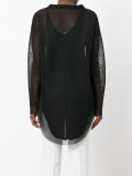 perforated long sleeve top