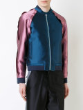 raw edge bomber jacket