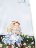 Alice in Wonderland print dress