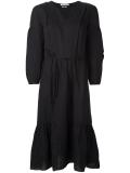 V-neck belted dress
