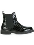 embossed crocodille effect Chelsea boots