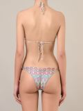 printed triangle bikini set